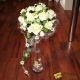 Romantisme blanc perlé noir - bouquet de mariée