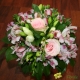 Bouquet demoiselle rose pastel