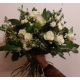 Bouquet libre blanc et vert