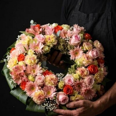 Couronne de deuil « Douceur Eternelle » — Fleurs coupées